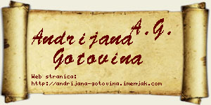 Andrijana Gotovina vizit kartica